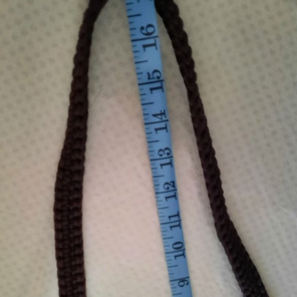 ๐ Cute Dark Brown Macrame Purse Shoulder Bag, Boho, Cottage Core, LN - Picture 6 of 8